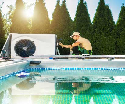 Schwimmbadtechnik & Gartenbau, Pools, Gärten, Beleuchtung, Solarenergie und Wärmepumpentechnik